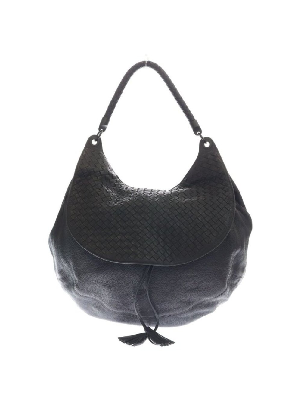 Bottega Veneta Intreccia Tote Bag Purple Leather